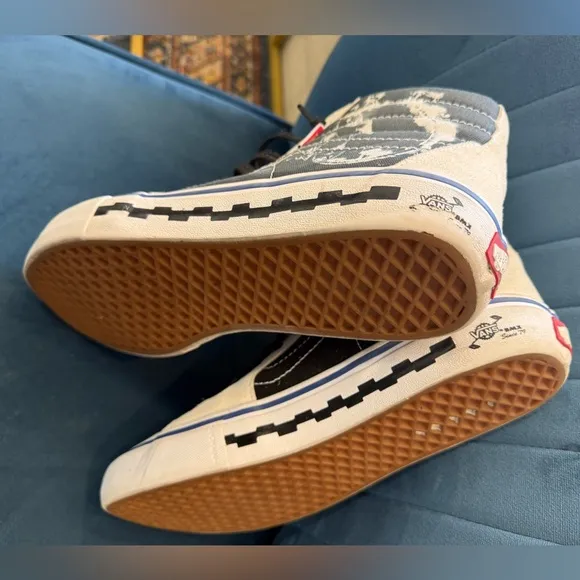 Vans Men's High-Top Sneakers - Black and Cream 2019Sk8-Hi Pro 'BMX '79'