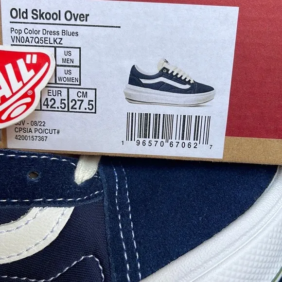 Vans Men’s Old Skool OverPop Color Dress BluesVNOA7Q5ELKZplatforms - sneakers