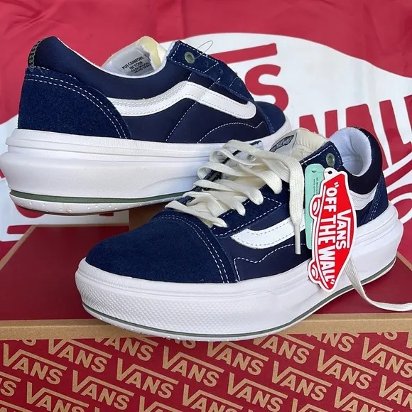 Vans Men’s Old Skool OverPop Color Dress BluesVNOA7Q5ELKZplatforms - sneakers