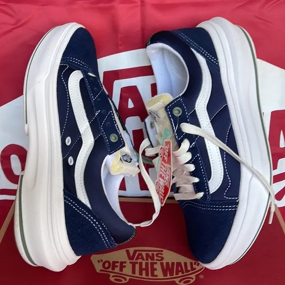 Vans Men’s Old Skool OverPop Color Dress BluesVNOA7Q5ELKZplatforms - sneakers
