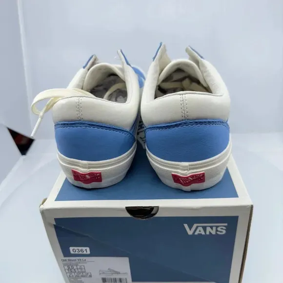 VANS Mens Shoes Old Skool VLT LX Bonnie Skateboard Sneakers Blue White Size 9