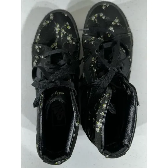 Vans Midnight Floral Womens Size 7 Mens 5.5 Hi Top Sneakers Skateboard Shoes