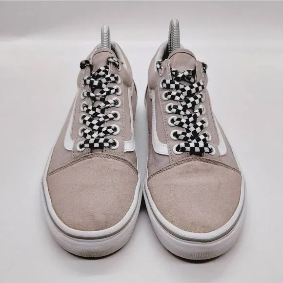Vans‎ Off The Wall Casual Fashion Sneakers Womens Size 8.5 Grey Shoes Skateboard