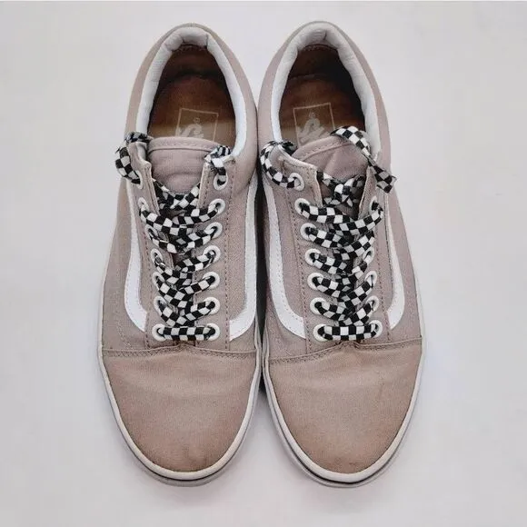 Vans‎ Off The Wall Casual Fashion Sneakers Womens Size 8.5 Grey Shoes Skateboard