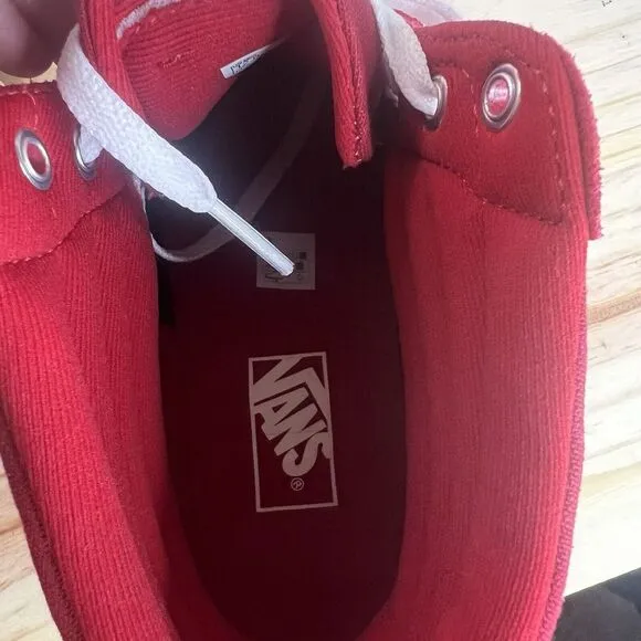 Vans Off The‎ Wall Classic Shoes Mens Size 12 Red White Hi Skateboard 721356