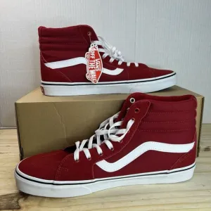 Vans Off The‎ Wall Classic Shoes Mens Size 12 Red White Hi Skateboard 721356