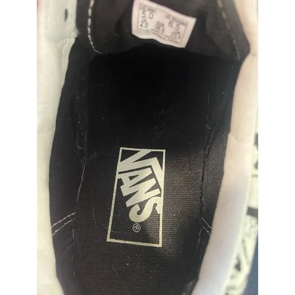 Van's Old Skool RARE Skull Black/White Skateboard Low Tops -Size M-5/W6.5-Cool