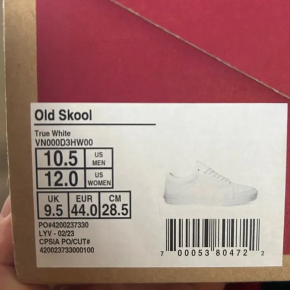 Vans Old Skool True White Sneakers