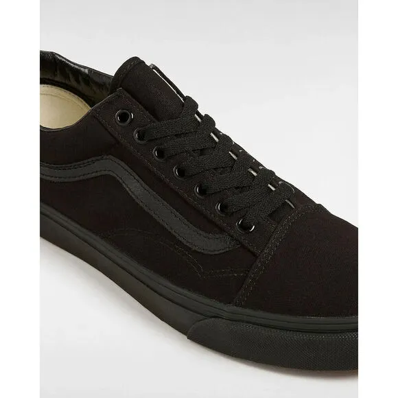 Vans Old Skool VN000D3HBKA Unisex US 8.5 Black Canvas Skateboard Shoes EEE3639