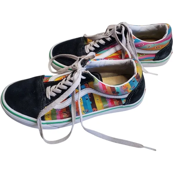 Vans Sesame Street Old Skool Multi Sneaker Lace Up Shoes Men's Size 5.5