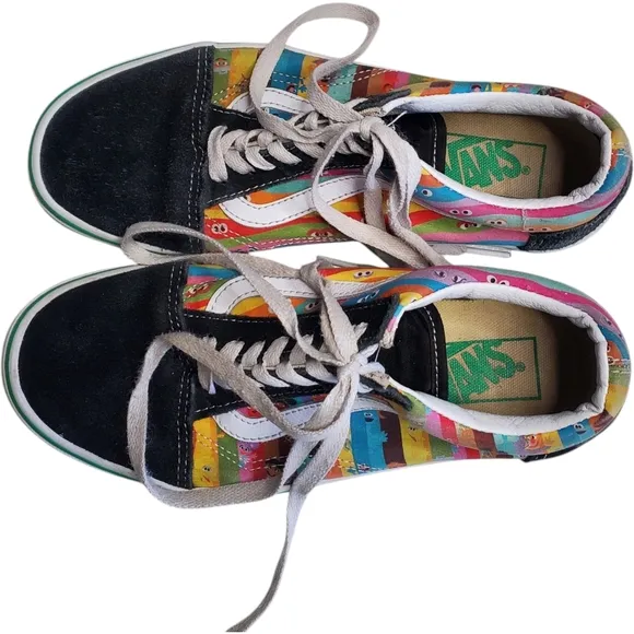 Vans Sesame Street Old Skool Multi Sneaker Lace Up Shoes Men's Size 5.5