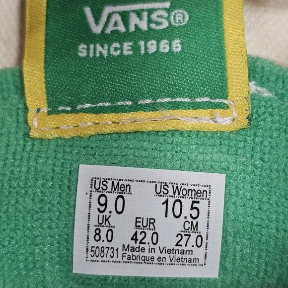 VANS Sesame Street x Sk8- High Oscar's Taxi Service - Men's Size 9