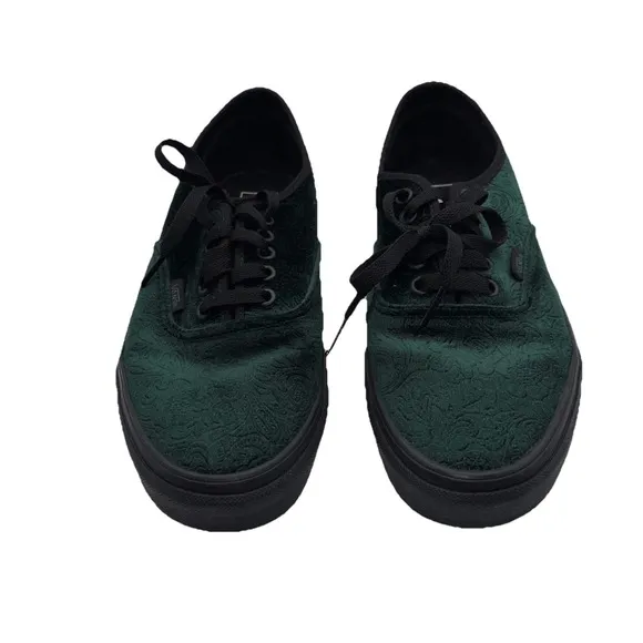 Vans Shoes Lace up Velvet Size Jungle Green Skateboard NEW IN BOX - Men's 9.5