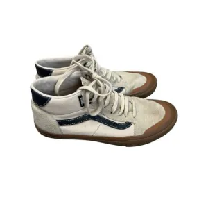 Vans Shoes Men 10.5 Beige Black Suede Ty Morrow 112 Mid Pro Skate