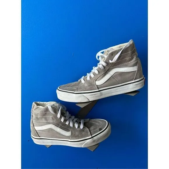 Vans Shoes Men's Sz 5.5 and women size 7 Gray SK8-Hi Top Skateboard Sneakers 721