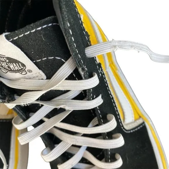 Vans Sk8-Hi Bolt FREESIA Yellow Canvas Sneaker Runner Shoe 5.0 MEN 6.5 WOMEN