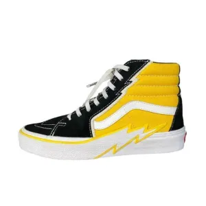Vans Sk8-Hi Bolt FREESIA Yellow Canvas Sneaker Runner Shoe 5.0 MEN 6.5 WOMEN