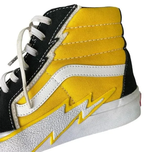 Vans Sk8-Hi Bolt FREESIA Yellow Canvas Sneaker Runner Shoe 5.0 MEN 6.5 WOMEN