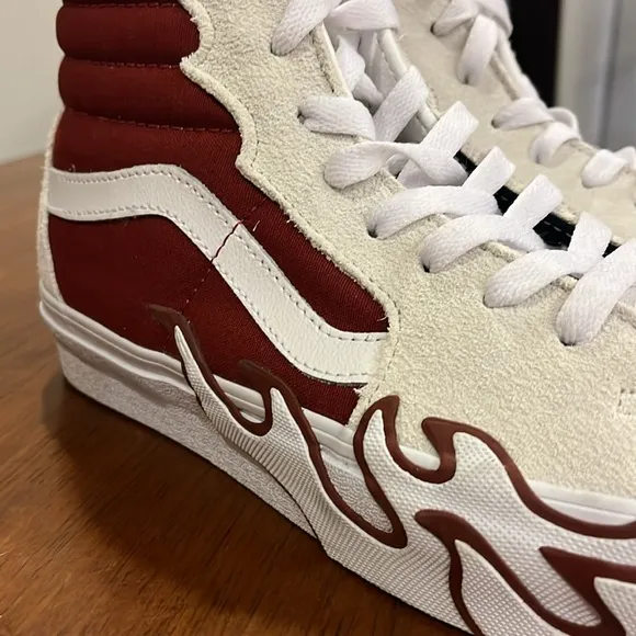 Vans Sk8 Hi Flame shoes sneakers skate skateboard bmx Mens Size 8.5