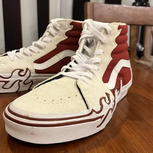 Vans Sk8 Hi Flame shoes sneakers skate skateboard bmx Mens Size 8.5