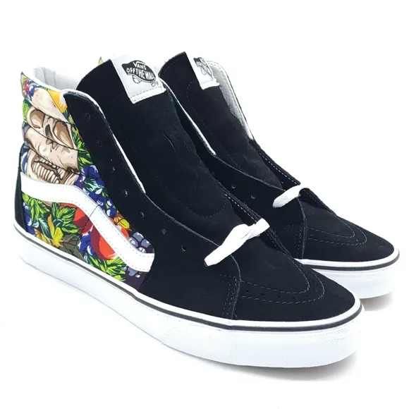 VANS Sk8-Hi High Fruit Skull Men's Shoes Skater Skateboard Size 8.5 Women's 10