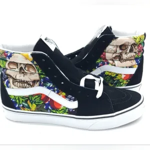VANS Sk8-Hi High Fruit Skull Men's Shoes Skater Skateboard Size 8.5 Women's 10