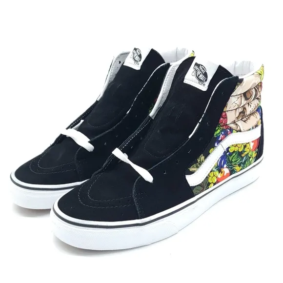 VANS Sk8-Hi High Fruit Skull Men's Shoes Skater Skateboard Size 8.5 Women's 10
