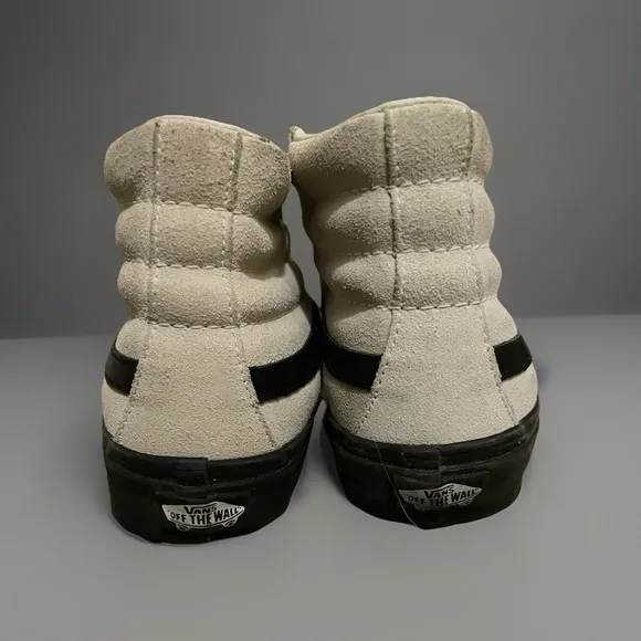 VANS Sk8-Hi Skateboard High Top Sneakers (721454) White/Black Mens 7 Women's 8.5