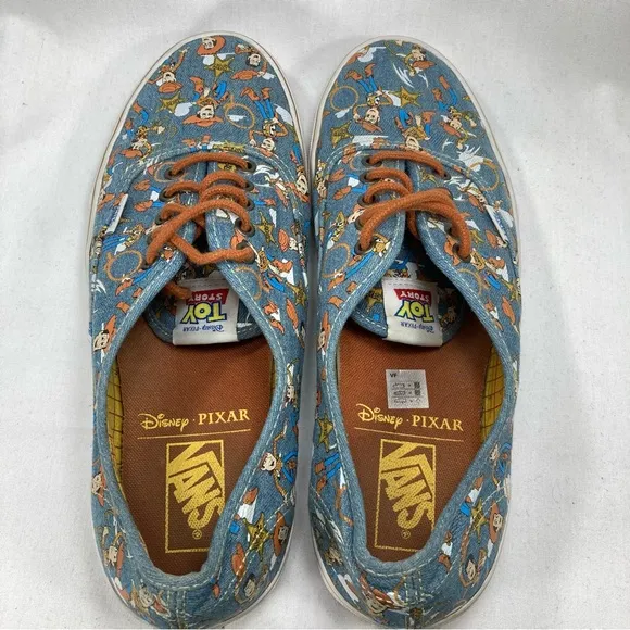 Vans Toy Story Sheriff Woody Andy Skateboard Shoes Mens Sz 11 Disney Pixar Denim