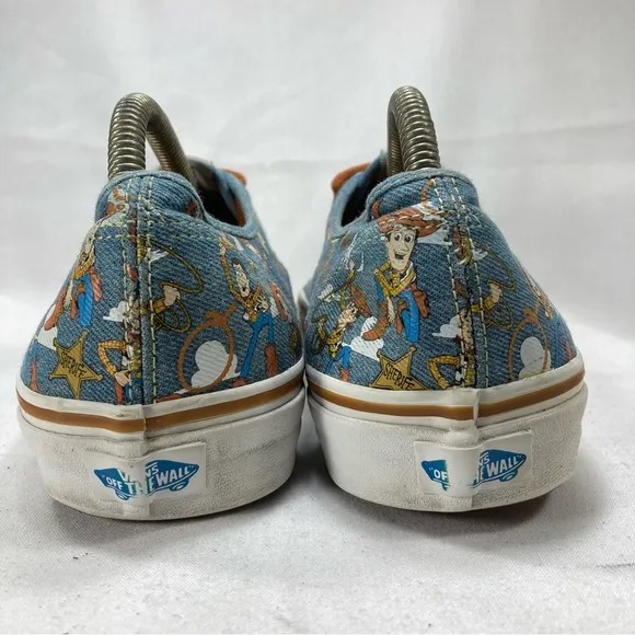 Vans Toy Story Sheriff Woody Andy Skateboard Shoes Mens Sz 11 Disney Pixar Denim