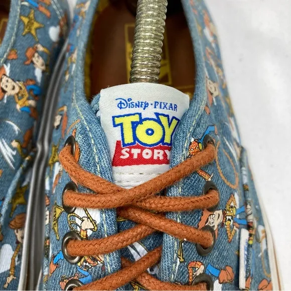 Vans Toy Story Sheriff Woody Andy Skateboard Shoes Mens Sz 11 Disney Pixar Denim