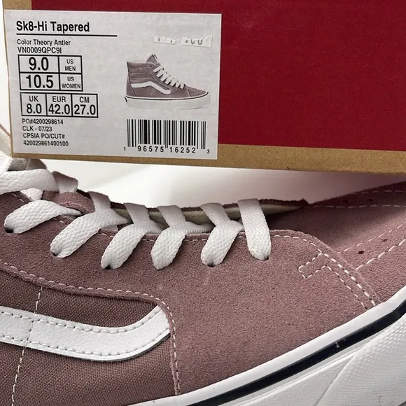 Vans WMNS High-Top Sneakers Brown White Sk8-Hi TaperedColor Theory Antler