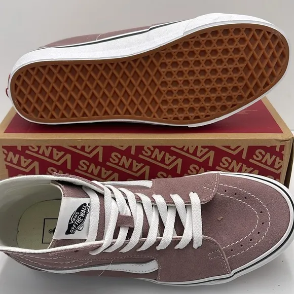 Vans WMNS High-Top Sneakers Brown White Sk8-Hi TaperedColor Theory Antler