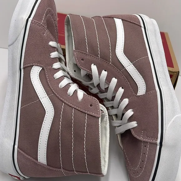Vans WMNS High-Top Sneakers Brown White Sk8-Hi TaperedColor Theory Antler