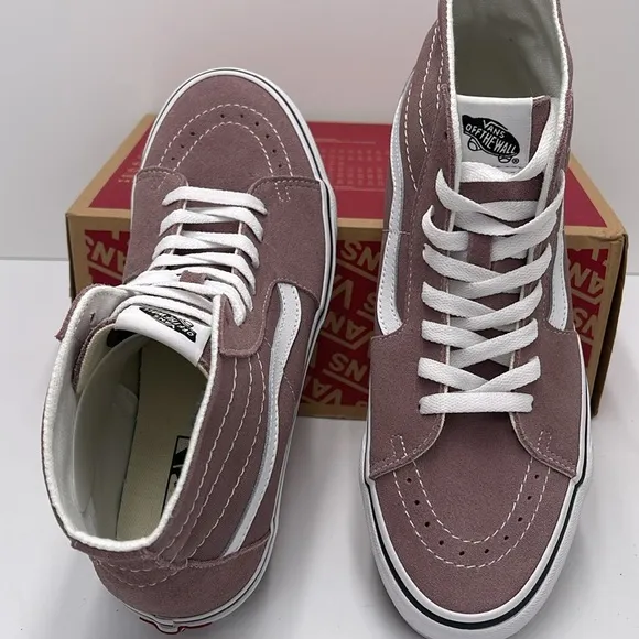 Vans WMNS High-Top Sneakers Brown White Sk8-Hi TaperedColor Theory Antler