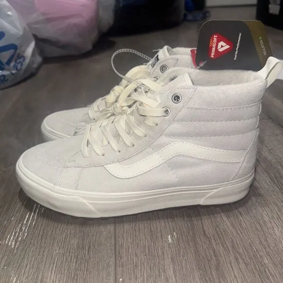 Vans Women Sk8-Hi MTE-1 Size 8.5 Grey/White |VN0A5HZYQC5|