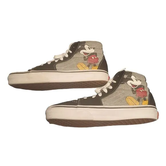 Vans x Disney Youth 4 Women's 5.5 Mickey Mouse Shoes High Top Skateboard