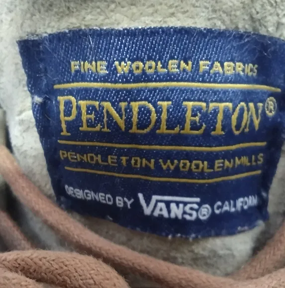 Vans X Pendleton SK8-HI (MTE)‎ Wool Trible Shoes Womens 6 Tan Boho Retro 90s