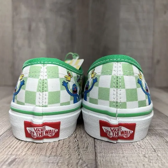 Vans X Sesame Street Authentic Boys Little Kids Pre School Shoes Green Size 3Y