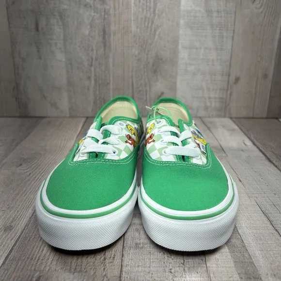 Vans X Sesame Street Authentic Boys Little Kids Pre School Shoes Green Size 3Y