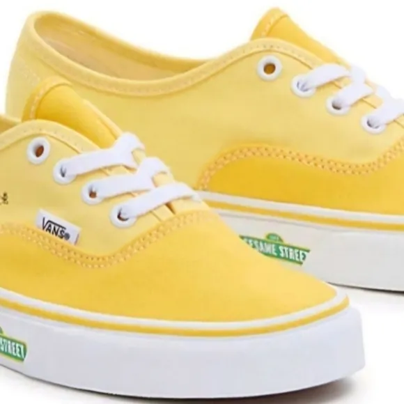 Vans x Sesame Street Authentic Shoes 'Yellow new