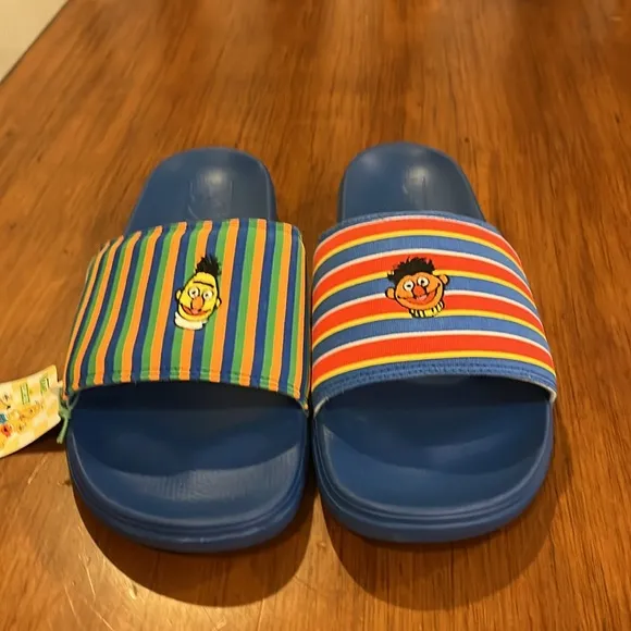 Vans x Sesame Street Bert and Ernie La Costa Slides Sandals shoes Men’s 13