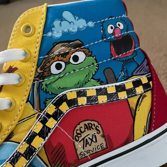 Vans x Sesame Street Sk8-High “Oscar's Taxi Service” Men’s Sz 10 Shoes (NO BOX)