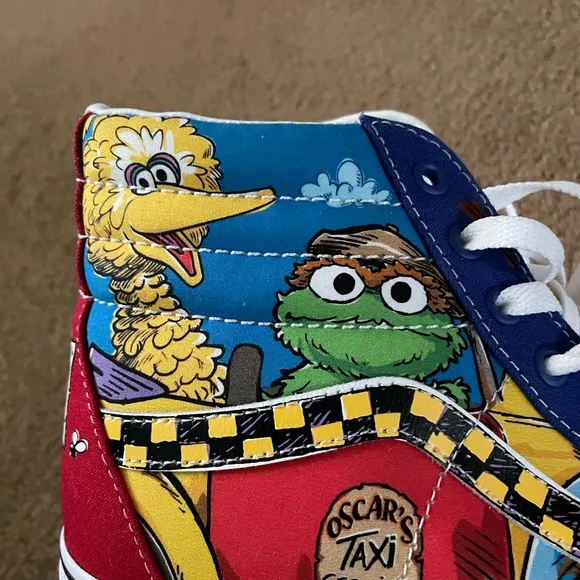 Vans x Sesame Street Sk8-High “Oscar's Taxi Service” Men’s Sz 10 Shoes (NO BOX)