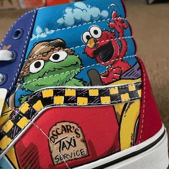 Vans x Sesame Street Sk8-High “Oscar's Taxi Service” Men’s Sz 10 Shoes (NO BOX)