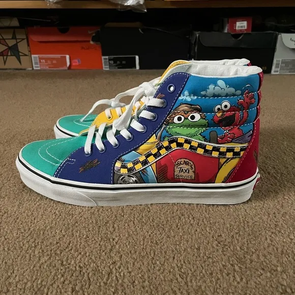 Vans x Sesame Street Sk8-High “Oscar's Taxi Service” Men’s Sz 10 Shoes (NO BOX)