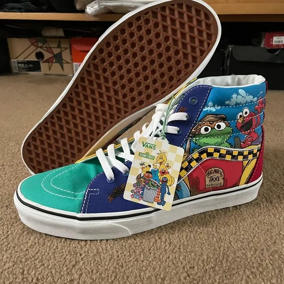 Vans x Sesame Street Sk8-High “Oscar's Taxi Service” Men’s Sz 10 Shoes (NO BOX)