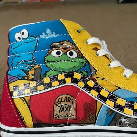 Vans x Sesame Street Sk8-High “Oscar's Taxi Service” Men’s Sz 10 Shoes (NO BOX)