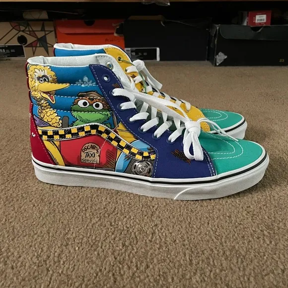 Vans x Sesame Street Sk8-High “Oscar's Taxi Service” Men’s Sz 10 Shoes (NO BOX)