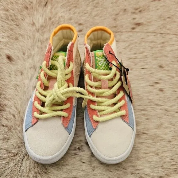 VANS x Sesame Street The Lizzie Embroidered Characters Kids Sneakers NEW
